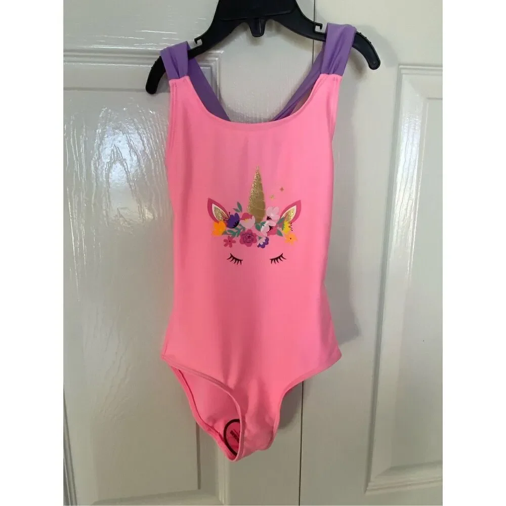 Xoxo Unicorn Swimsuit Bathing Suit Size SMALL (4)